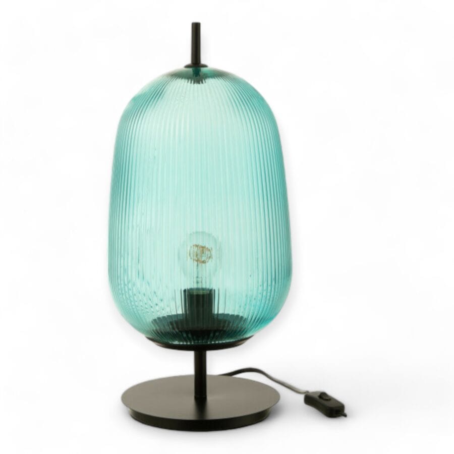 Lampe À Poser Oasis Bleu H49Cm J-line