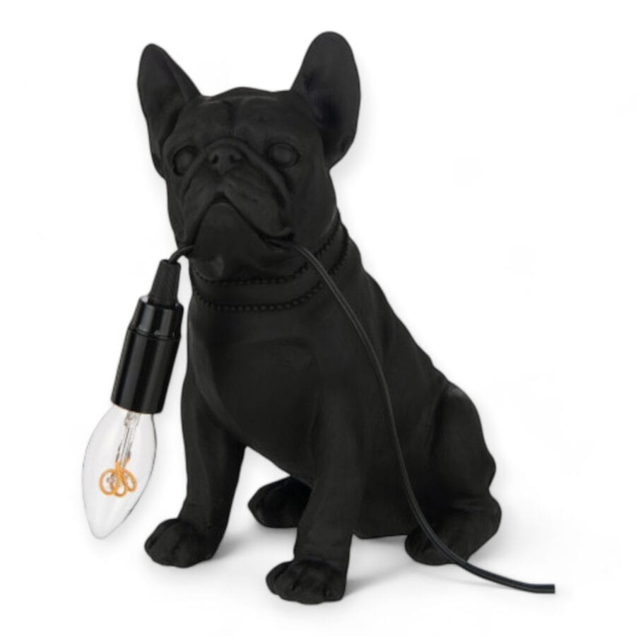 Lampe À Poser Bulldog Noir J-line