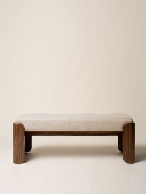 Banc Velours Beige Jodie — Athezza