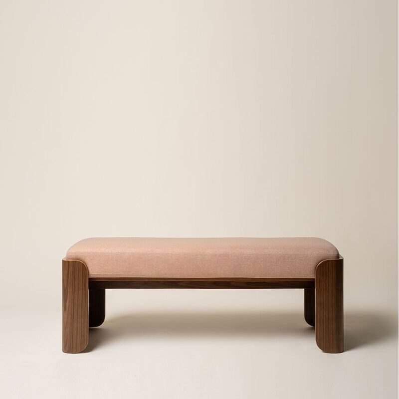 Banc Velours Orange Jodie — Athezza