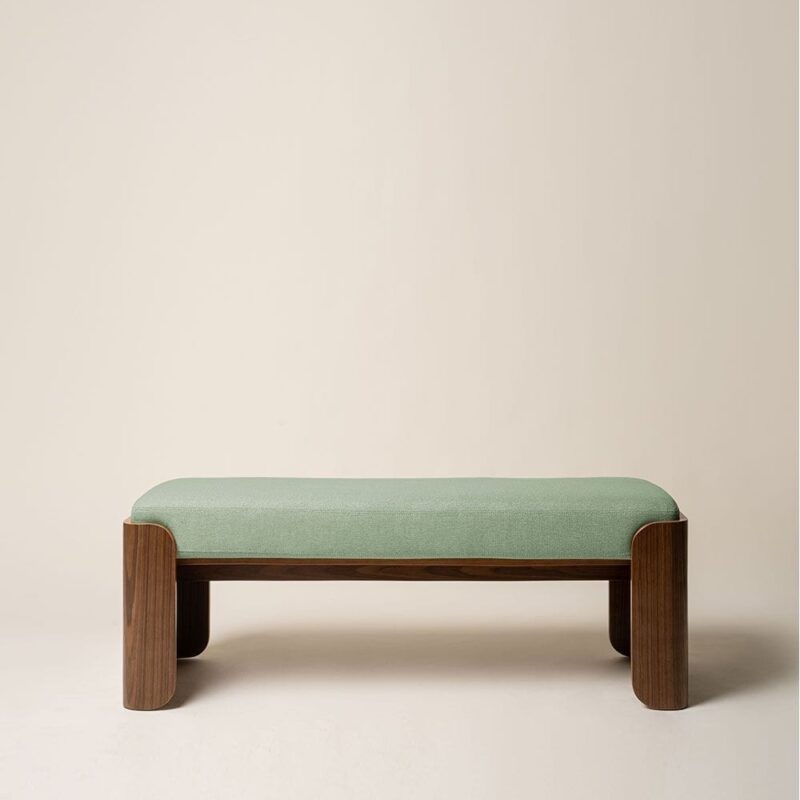 Banc Velours Vert Jodie — Athezza