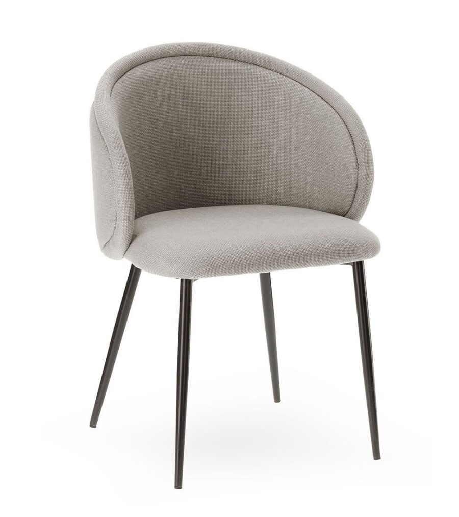 fauteuil de table bari gris - TAKOORI