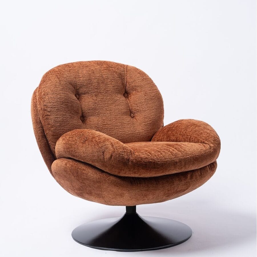 Fauteuil Memento Athezza orange brûlé
