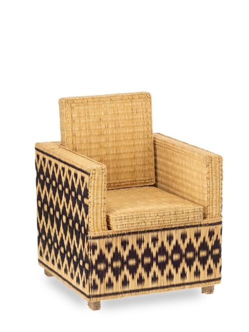 Fauteuil Mogador Rotin Athezza — rotin naturel tressé, design artisanal