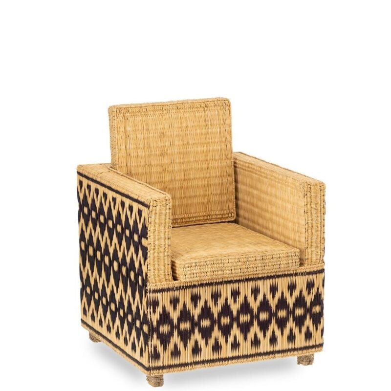 Fauteuil Mogador Rotin Athezza — rotin naturel tressé, design artisanal