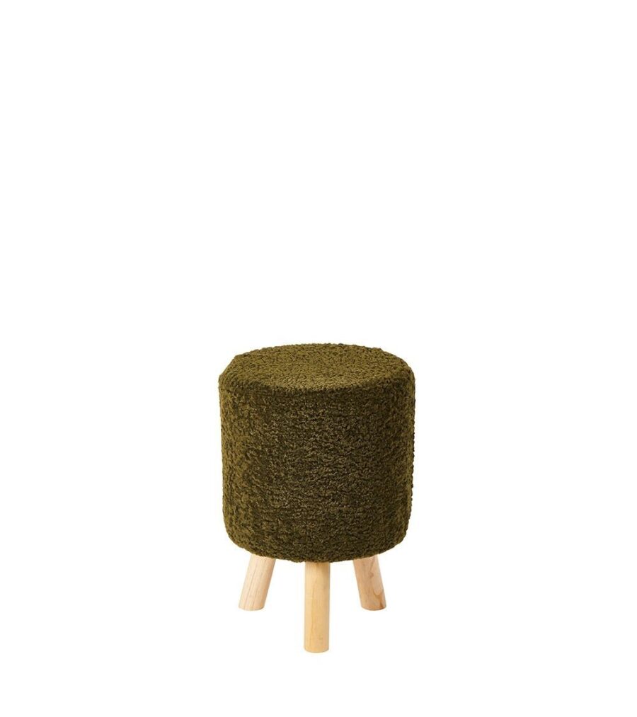 pouf bouclette vert - TAKOORI