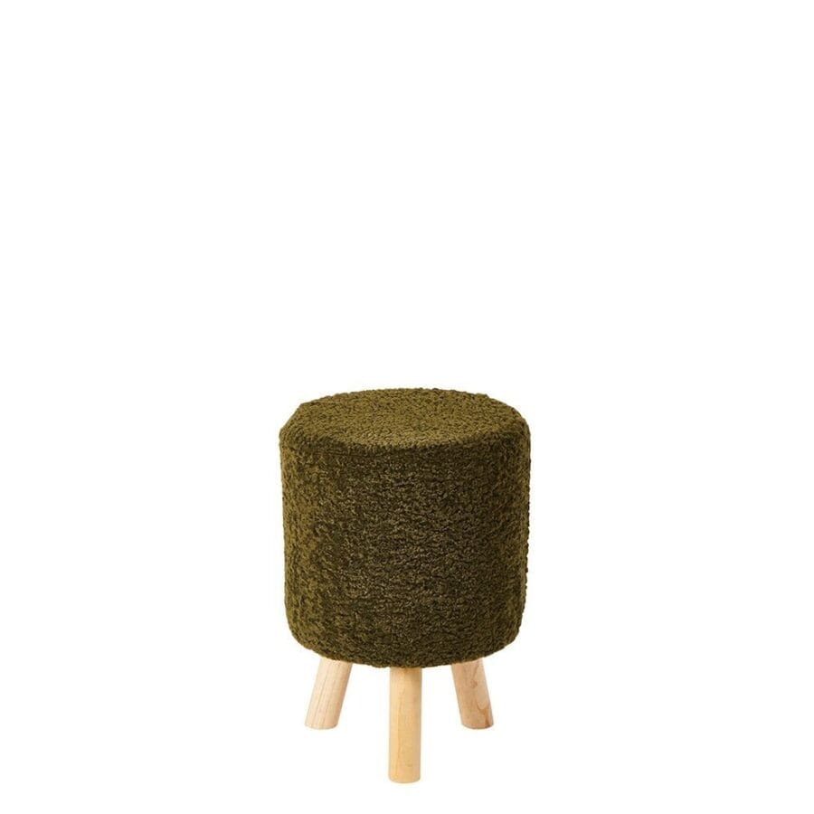 Pouf Bouclette Vert Athezza