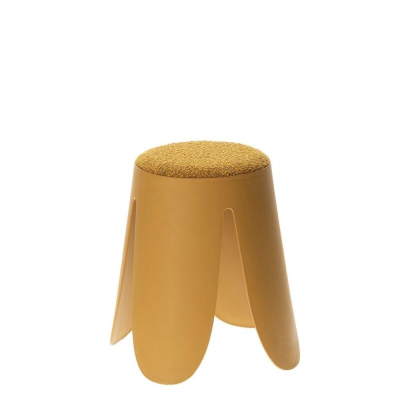 Pouf Velours Moutarde Gardenia — Athezza
