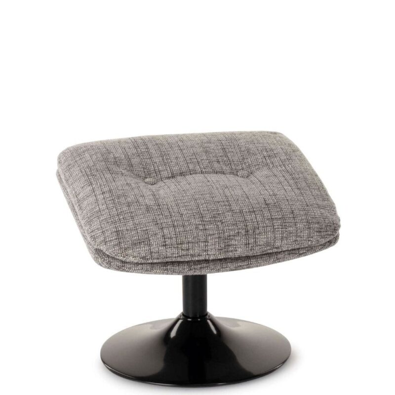 Repose-pied Tissu Chiné Gris Memento — Athezza