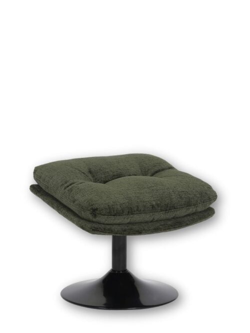 Repose-pied Velours Kaki Memento — Athezza