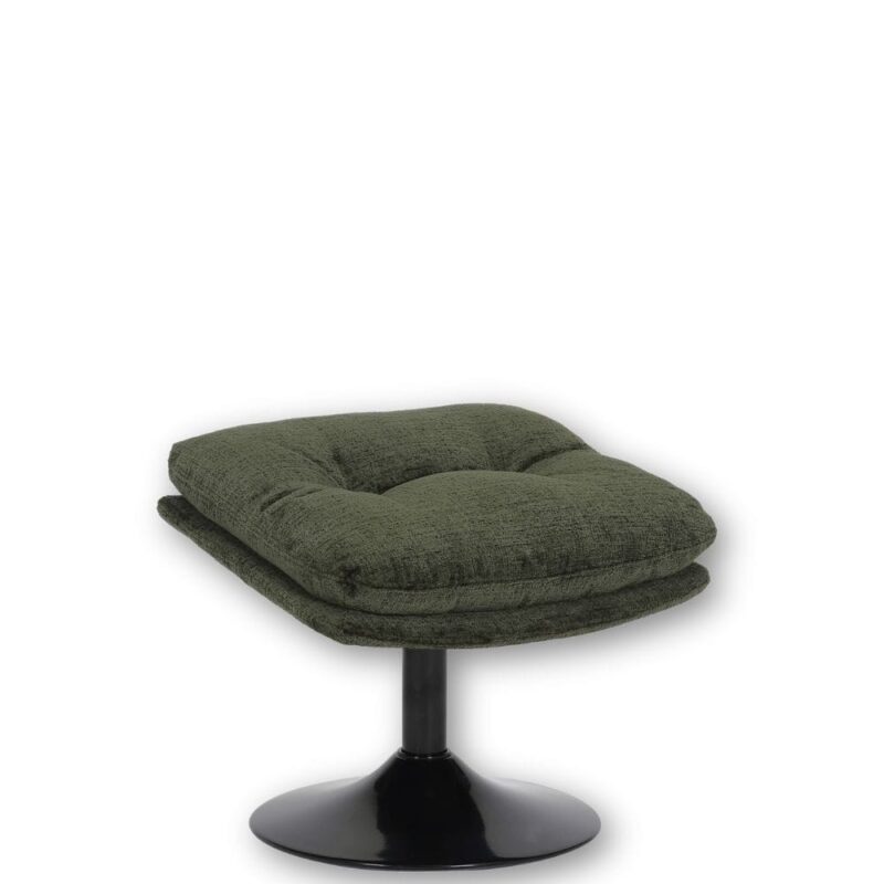 Repose-pied Velours Kaki Memento — Athezza