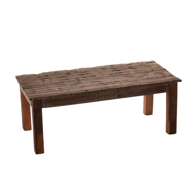 Table Basse Bois Recyclé Naturel Béa — Athezza