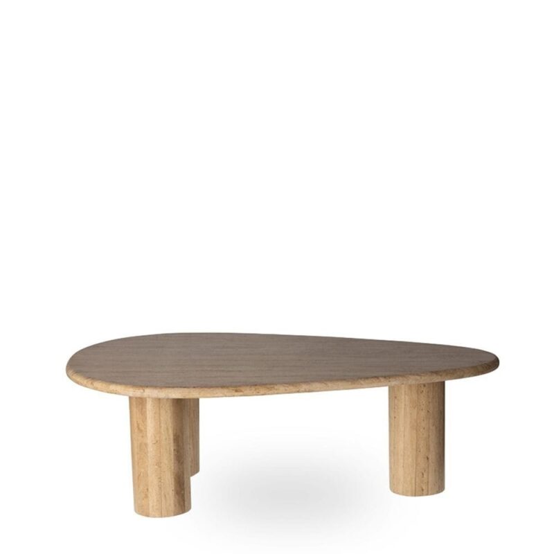 Table Basse Travertin Biella — Athezza