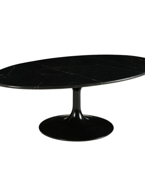 Table Basse Marbre Noir Ovale Marbella — Athezza
