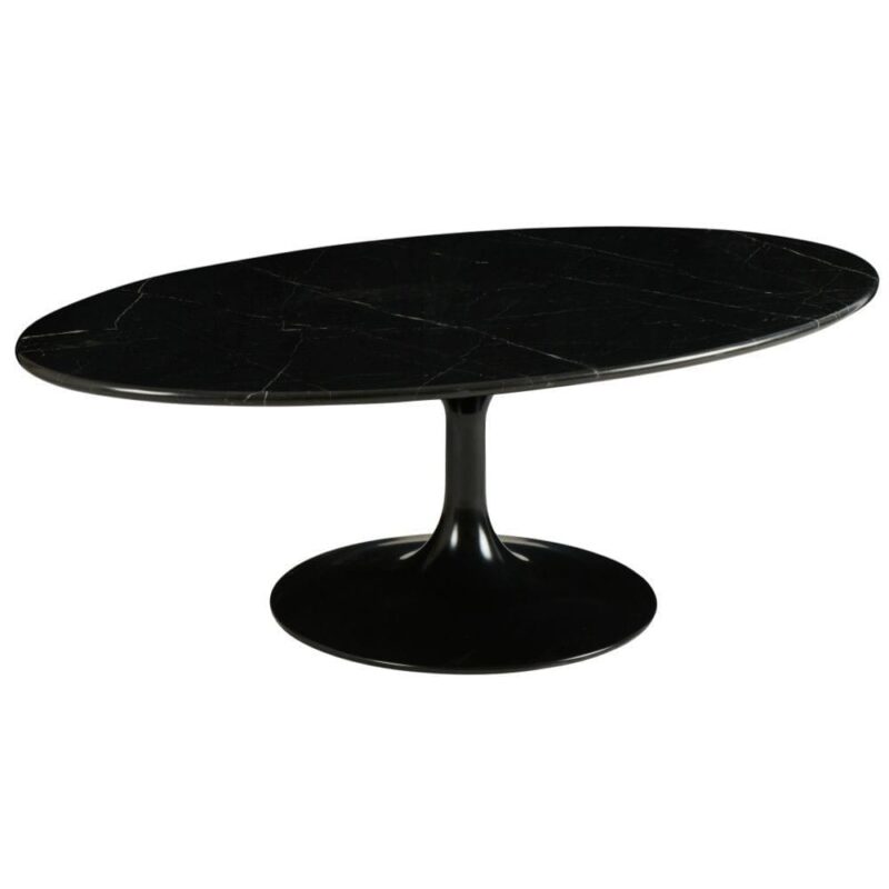 Table Basse Marbre Noir Ovale Marbella — Athezza