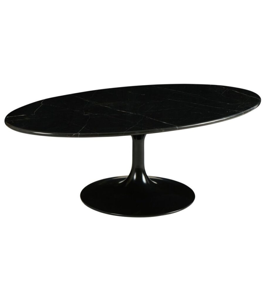 table basse marbella ovale noire - TAKOORI