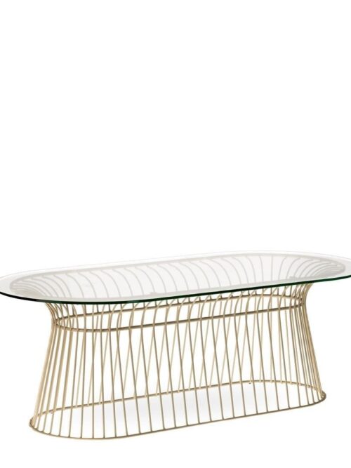 Table Basse Verre Inox Cacahuète Marc — Athezza