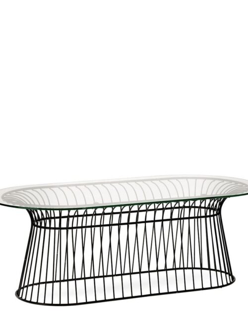 Table Basse Verre Inox Noir Marc — Athezza