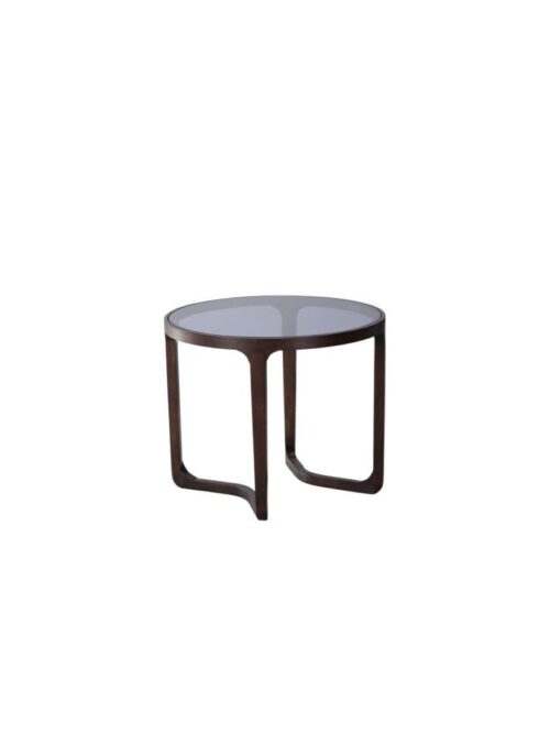 Table Basse Verre Frêne Ronde M55 Arco — Athezza
