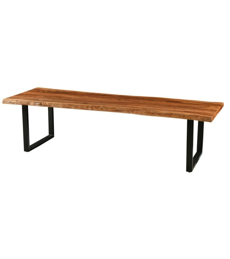 table foret acacia pieds u metal - TAKOORI