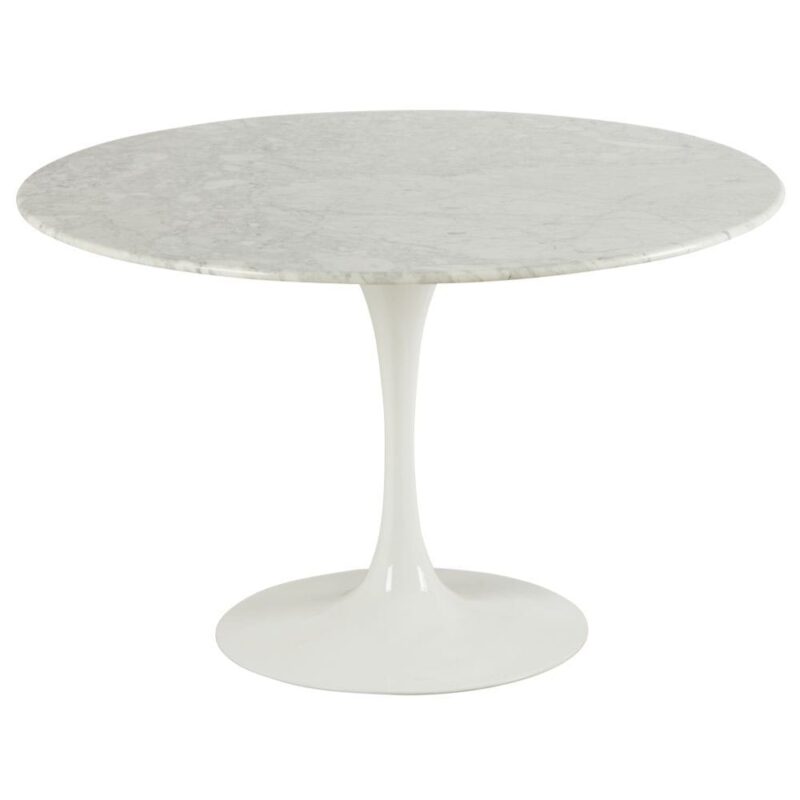Table Ronde Marbre Blanc Marbella — Athezza