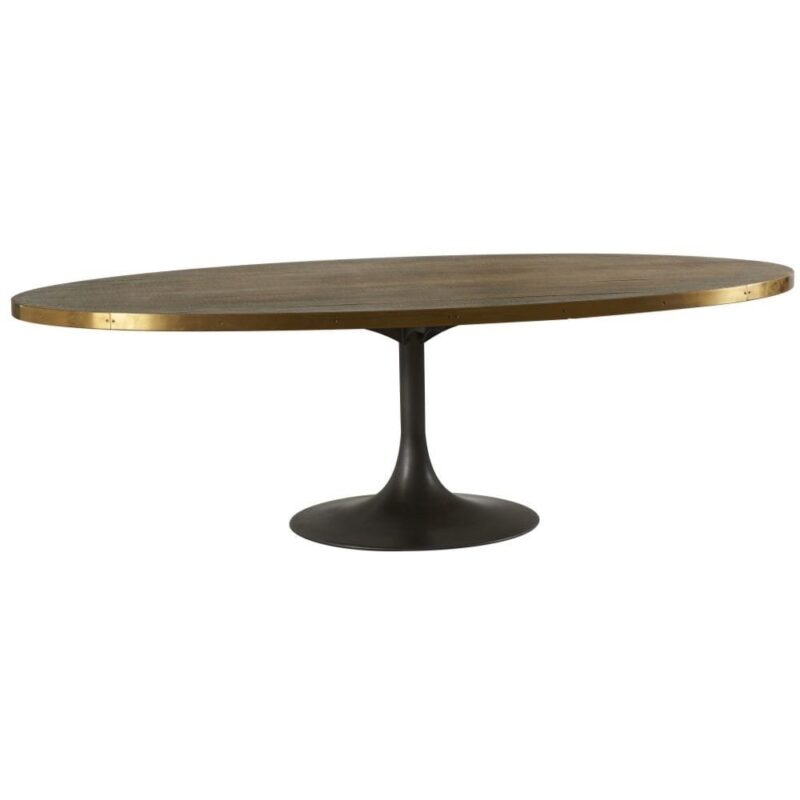 Table Ronde Ovale Chêne Tulipe Nantes — Athezza