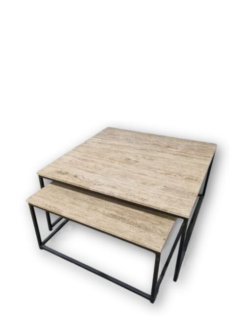 Table Basse Travertin Belfort — Athezza