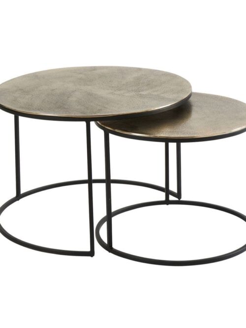 Table Basse Métal Doré Palma — Athezza