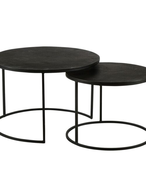 Table Basse Métal Noir Palma — Athezza
