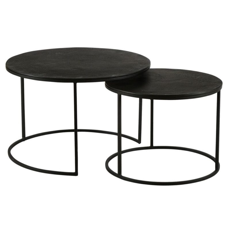 Table Basse Métal Noir Palma — Athezza