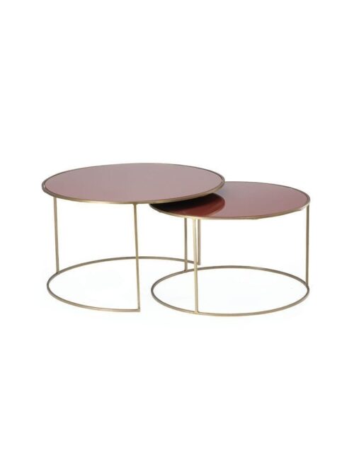 Table Basse Verre Métal Queluz — Athezza
