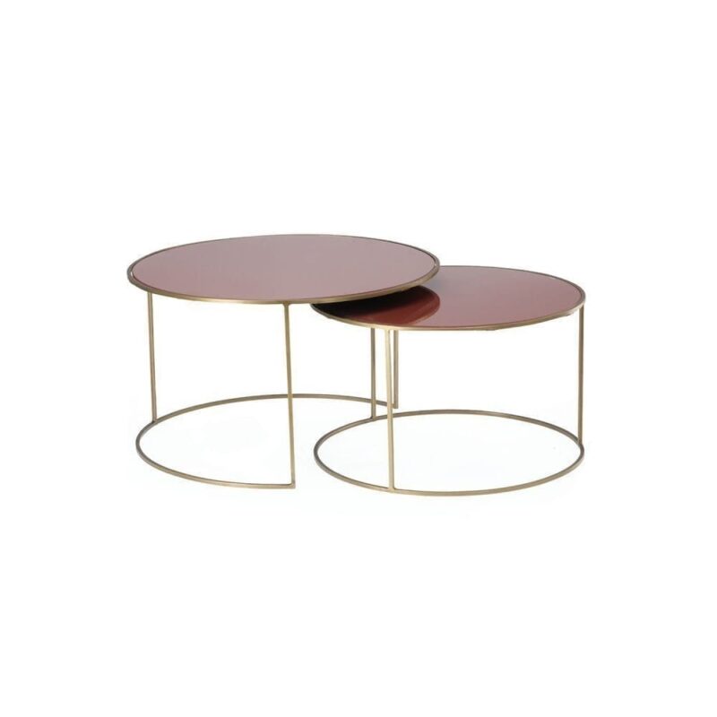 Table Basse Verre Métal Queluz — Athezza