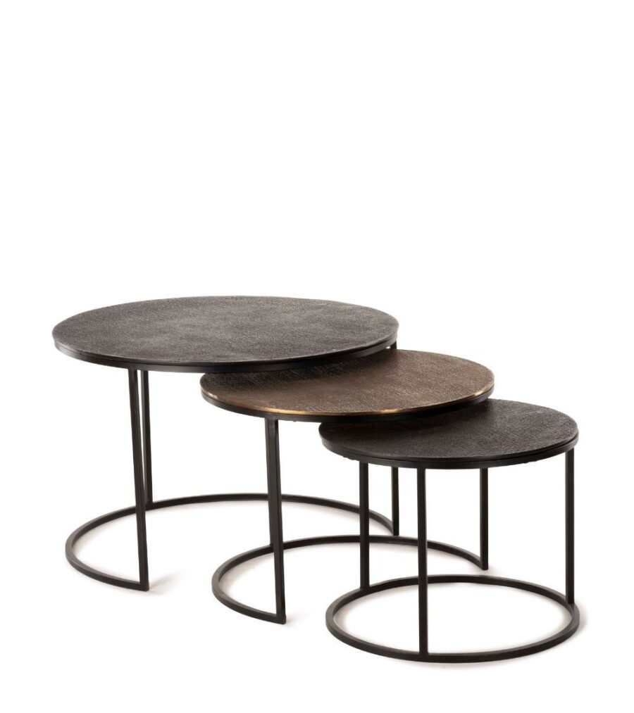 tables basses yuli noire doree noire s 3 - TAKOORI