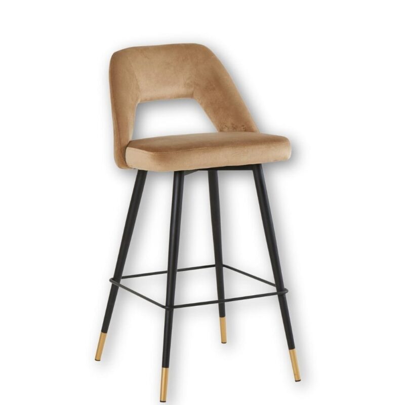 Tabouret de bar industriel weimar H75 Athezza — collection Gambetta, piétement acier