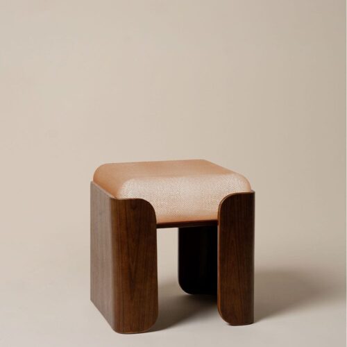 Tabouret Tissu Orange Jodie — Athezza