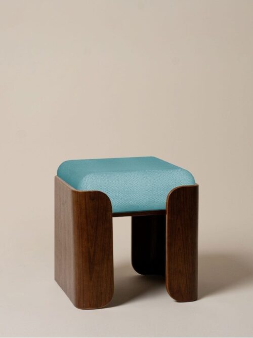 Tabouret Tissu Turquoise Jodie — Athezza