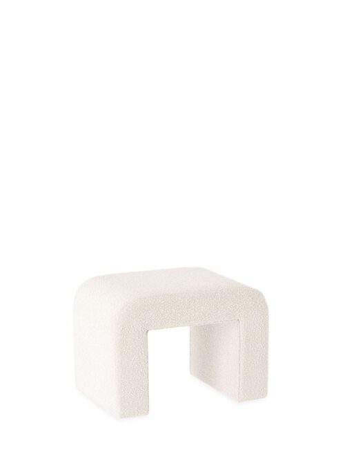 Tabouret Bouclette Blanc Lhassa — Athezza
