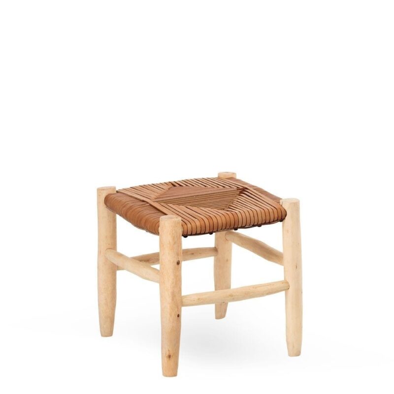 Tabouret Cuir Rhombus — Athezza