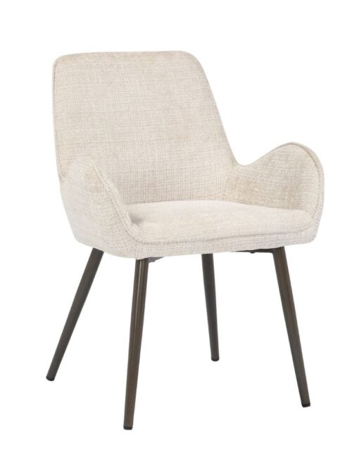 Chaise Tissu Ivoire Trevise — Athezza