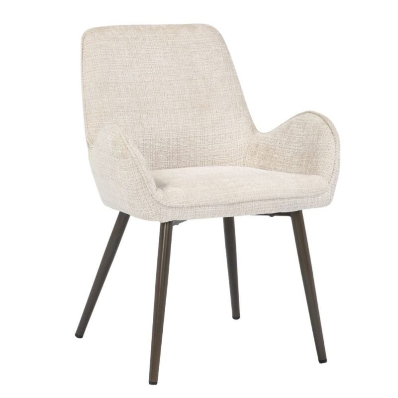 Chaise Tissu Ivoire Trevise — Athezza