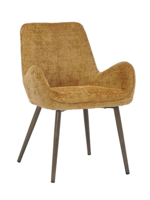 Chaise Tissu Moutarde Trevise — Athezza