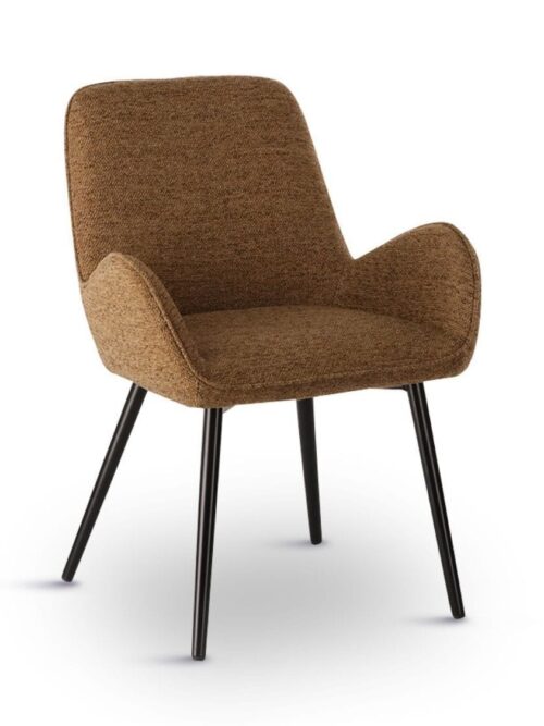Chaise Tissu Chiné Tabac Trevise — Athezza