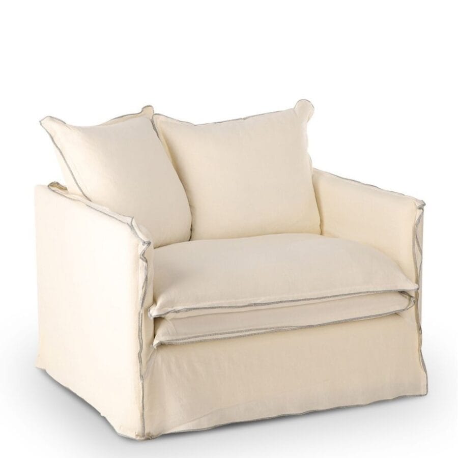 Fauteuil Cosy Blanc Cassé Athezza