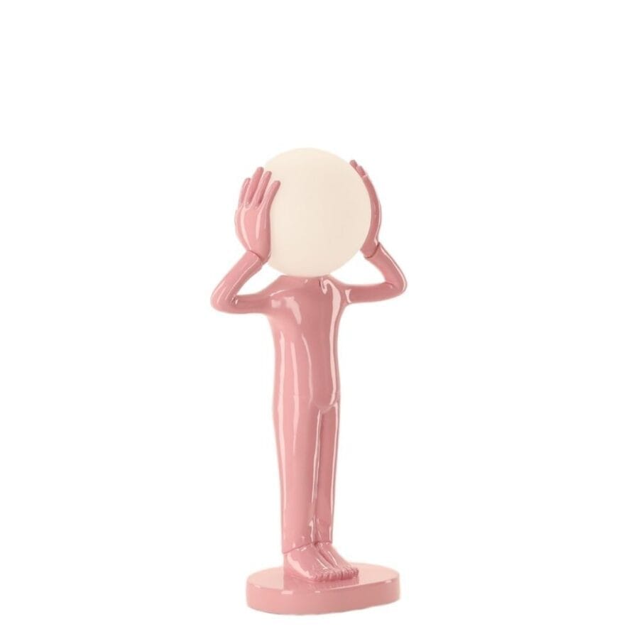 Lampe à Poser Mitch Rose Pâle Athezza