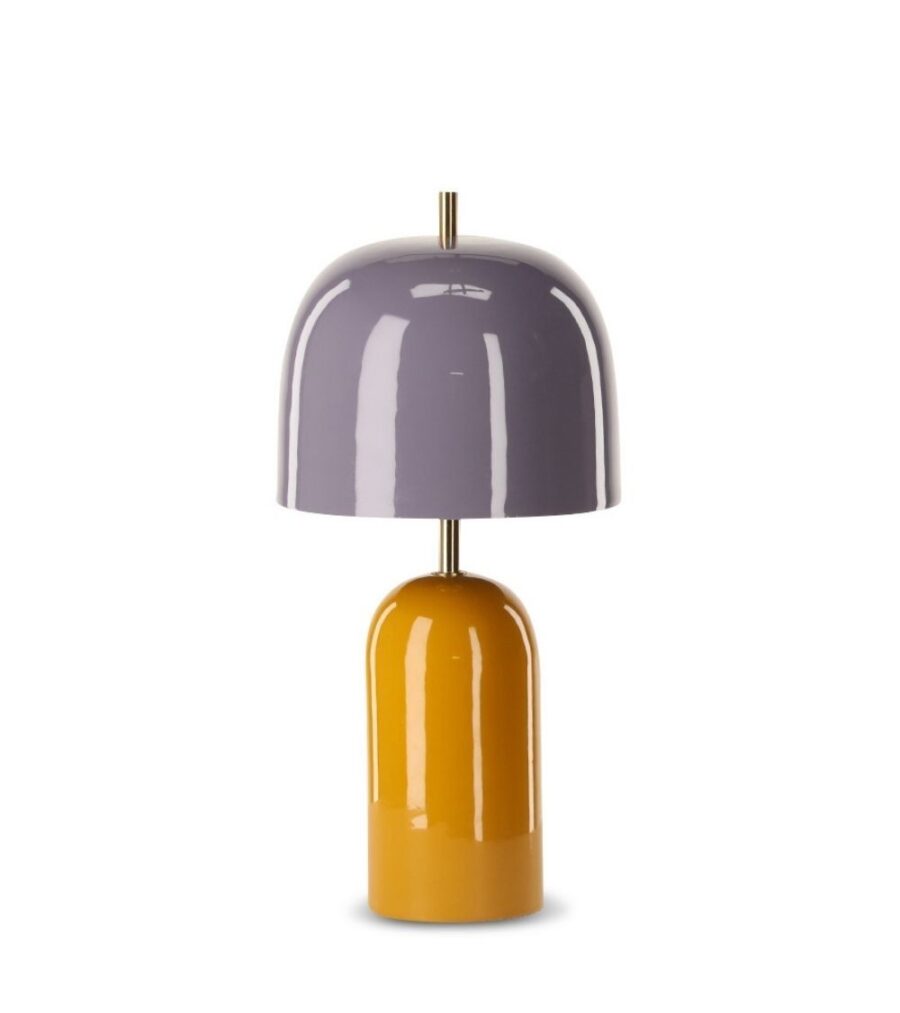 Lampe Julia Violet/Moutarde Athezza