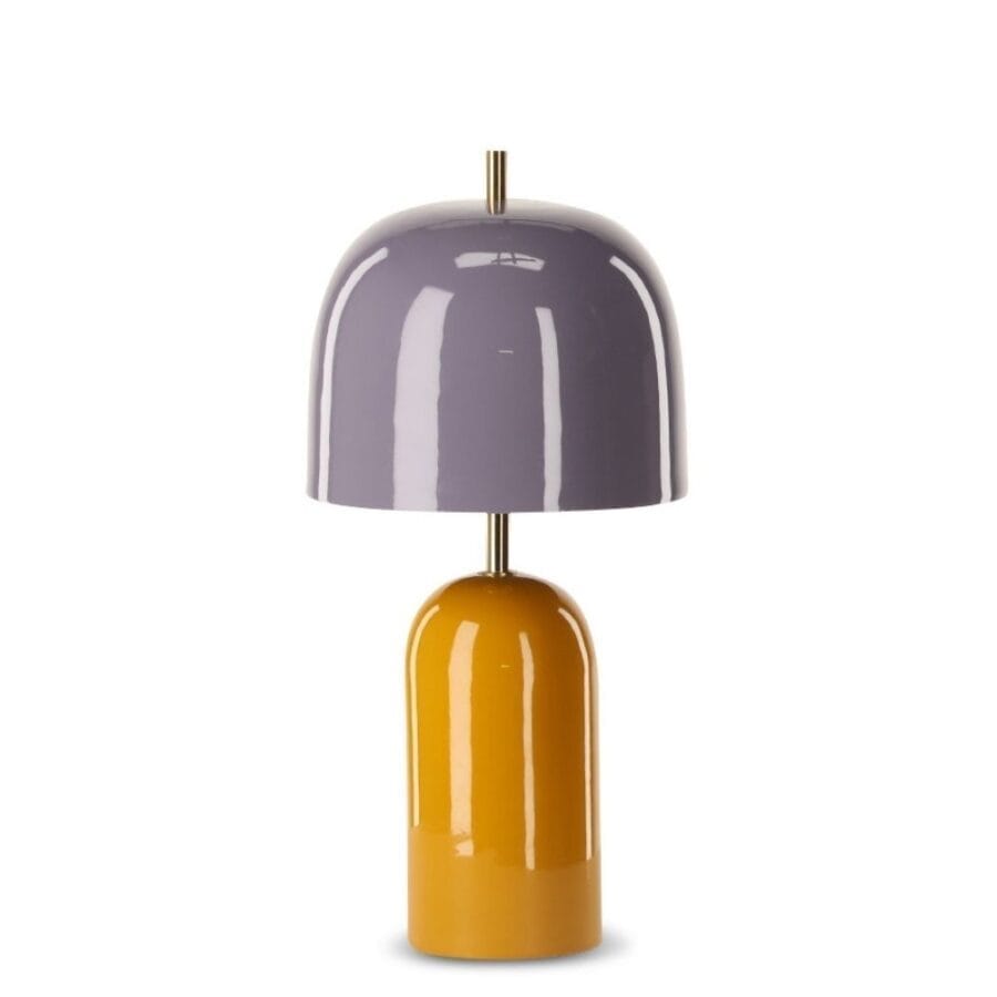 Lampe Julia Violet/Moutarde Athezza