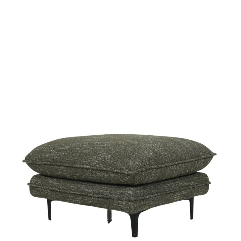 Ottoman Tissu Chiné Vert Modène — Athezza