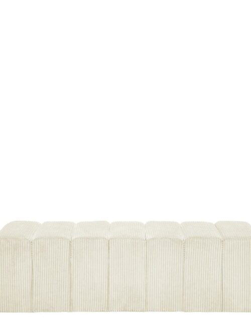 Banc Velours Crème Grand Melvin — Athezza