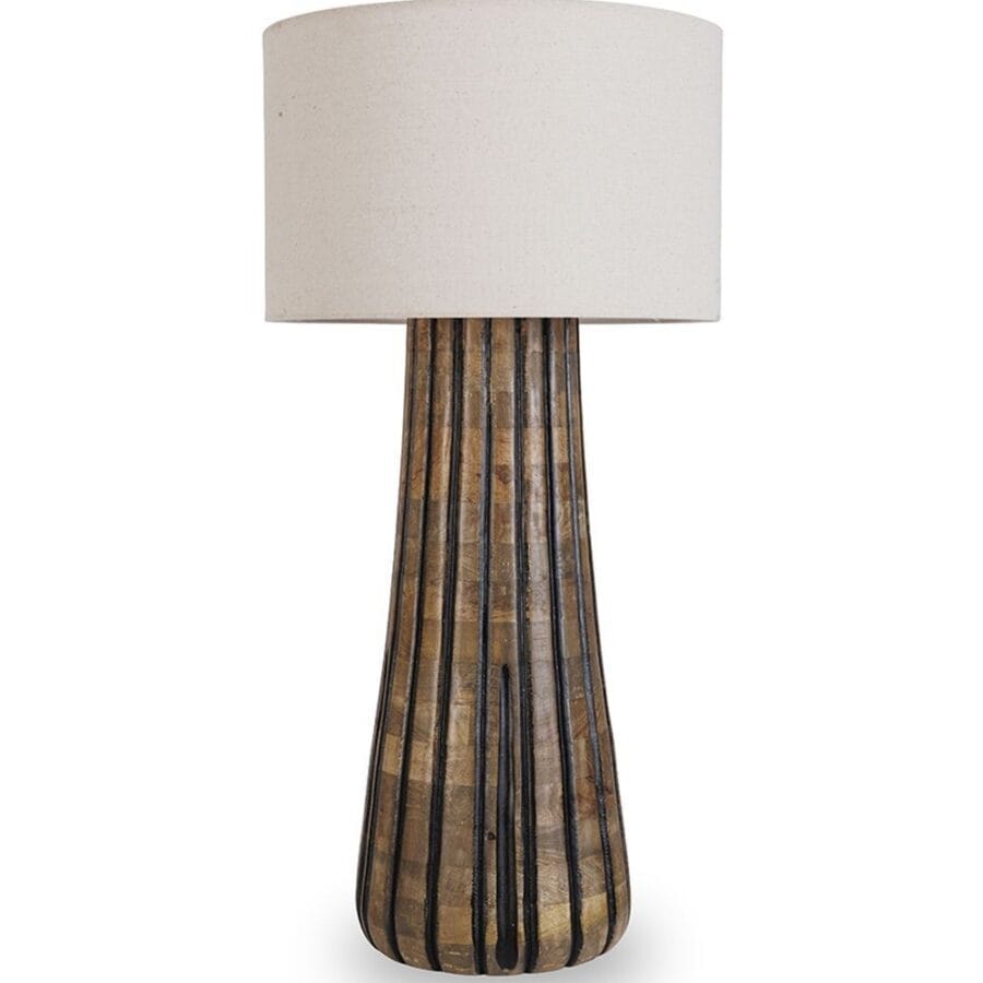 Lampe A Poser Bois Noir Forest Athezza D42xH85 cm
