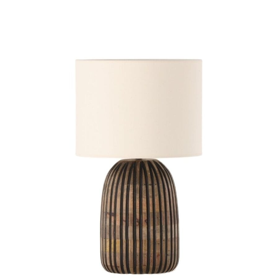 Lampe A Poser Bois Noir Forest Athezza D32xH55 cm